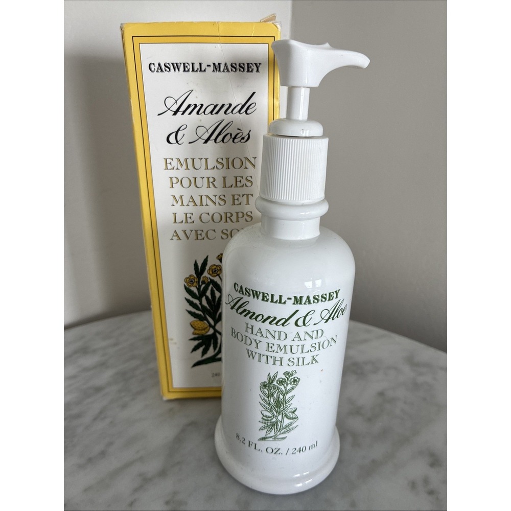 Caswell-Massey Almond and Aloe Hand and Body Emulsion with Silk (8.2 fl oz)